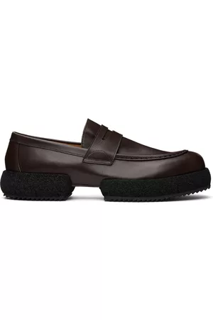 DRIES VAN NOTEN Men Loafers - Brown Platform Loafers