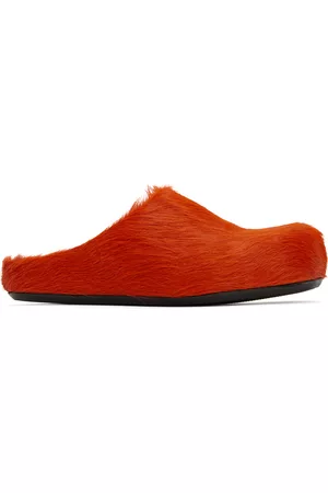 Marni Men Loafers - Orange Fussbett Sabot Loafers