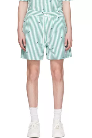 Sergio Tacchini Men Shorts - Green & White Granda Shorts