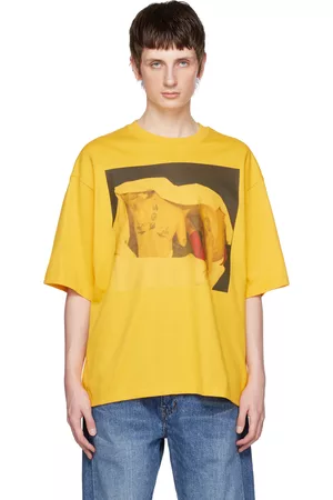 Calvin Klein Men T-shirts - Yellow Huddle T-Shirt