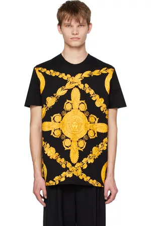 VERSACE Men T-shirts - Black Maschera Baroque T-Shirt