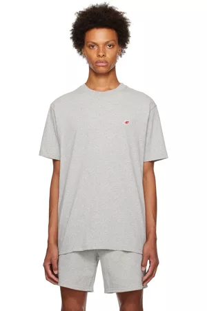 New Balance Men T-shirts - Gray Made In USA Core T-Shirt