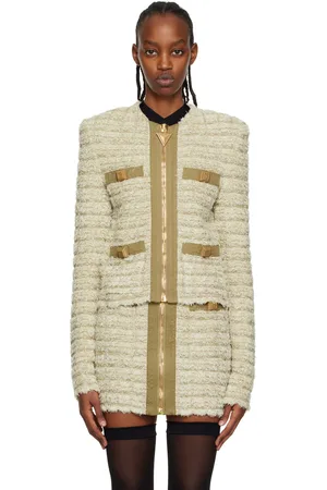Balmain Beige Zip Jacket