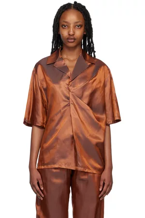Bianca Saunders Women Shirts - Orange Bailey Shirt