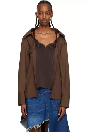 J.W.Anderson Women Shirts - SSENSE Work Capsule – Brown Shirt