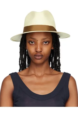 RAG&BONE Beige Straw Panama Hat