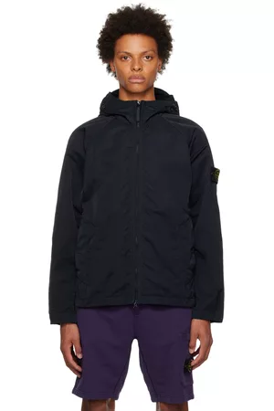 Stone Island Men Jackets - Navy Zip Jacket