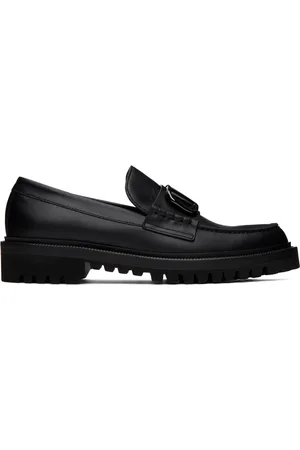VALENTINO GARAVANI Black VLogo Signature Loafers