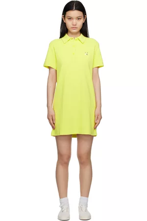Maison Kitsuné Women Dresses - Yellow Hotel Olympia Edition Fox Head Minidress