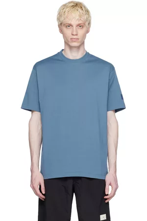 Y-3 Men T-shirts - Blue Bonded T-Shirt