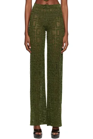 GCDS Khaki Monogram Trousers