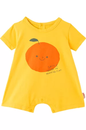 Tiny Cottons Rompers - Baby Yellow Tangerine Romper