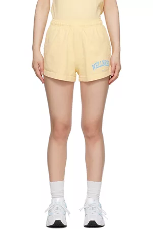 Sporty & Rich Women Shorts - Yellow 'Wellness Ivy' Shorts