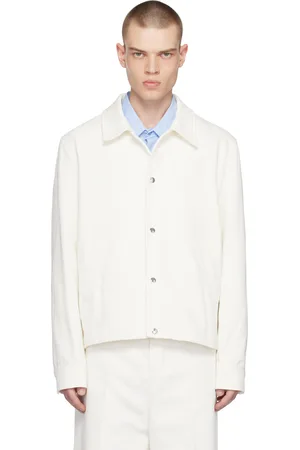 Ami White Press-Stud Jacket