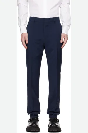Ami Navy Cigarette Fit Trousers