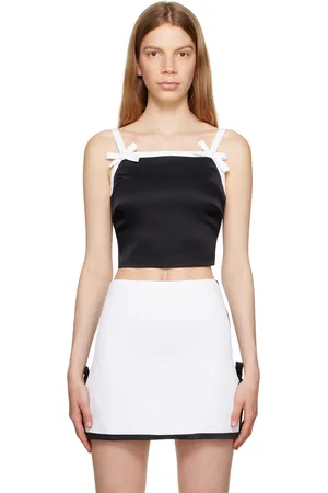 Msgm Black Bow Camisole