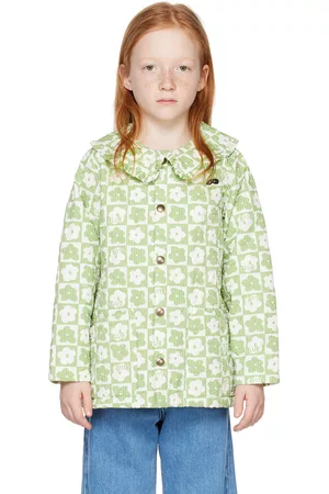 Beau Loves Jackets - Kids Green Martha Collar Jacket