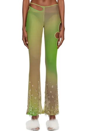 GCDS Khaki Sita Drops Leggings