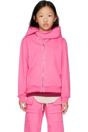 Rick Owens Kids Pink Mountain Hoodie