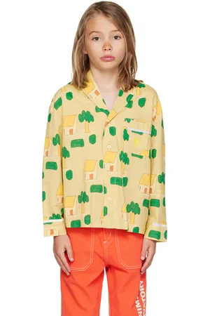 The Animals Observatory Kids Yellow Wolf Shirt