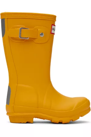 Hunter Boots - Kids Yellow Original Big Kids Rain Boots