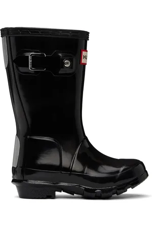 Black hunter wellies sale sale