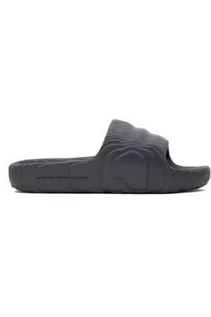 adidas Men Sandals - Gray Adilette 22 Slides