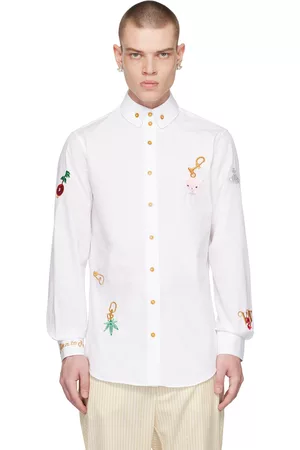 Vivienne Westwood Men Shirts - White Krall Shirt