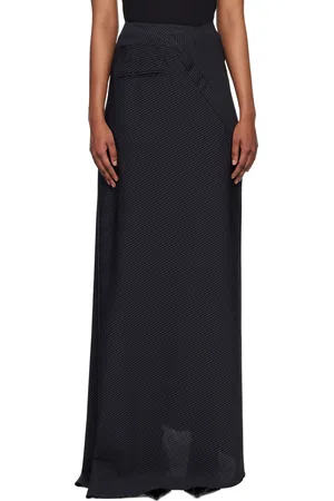 OTTOLINGER SSENSE Work Capsule – Navy Multiline Maxi Skirt