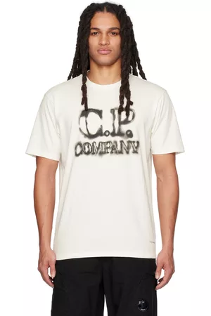 C.P. Company Men T-shirts - White Blurry T-Shirt