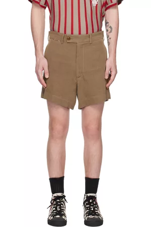 Vivienne Westwood Men Shorts - Brown Raf Bum Shorts
