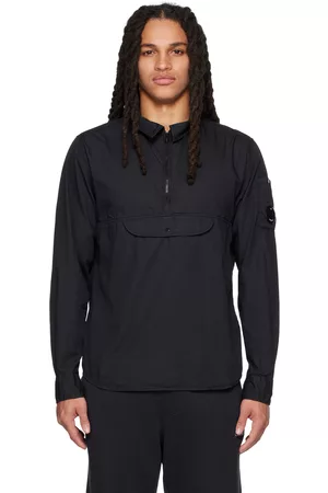 C.P. Company Men Shirts - Black Pocket Shirt