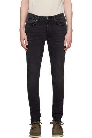 Nudie Jeans Men Skinny - Black Skinny Lin Jeans