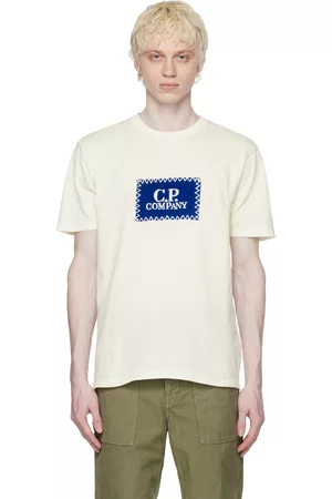 C.P. Company Men T-shirts - White Crewneck T-Shirt