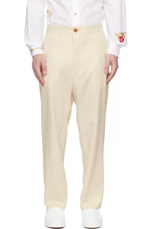 Vivienne Westwood Men Pants - Off-White Cruise Trousers