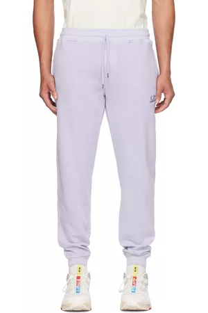 C.P. Company Men Trousers - Purple Drawstring Sweatpants