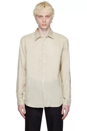 THEORY Men Shirts - Beige Irving Shirt