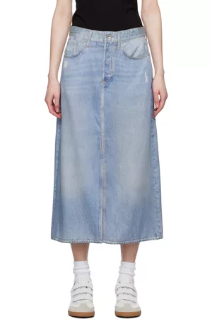 RAG&BONE Women Midi Skirts - Blue Miramar Midi Skirt