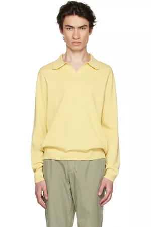 Norse projects Men Long Sleeve - Yellow Leif Long Sleeve Polo