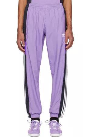 adidas Men Pants - Purple & Black Rekive Track Pants