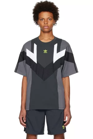 adidas Men T-shirts - Black & Gray Rekive T-Shirt
