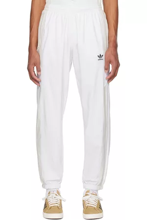 adidas Men Pants - White & Beige Rekive Track Pants