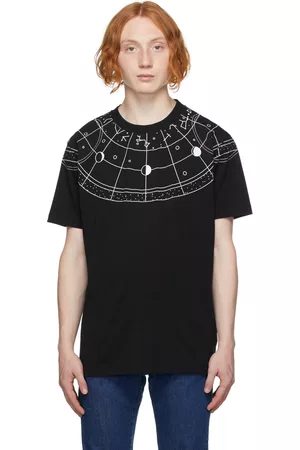 MARCELO BURLON Men Short Sleeve - Black Astral T-Shirt