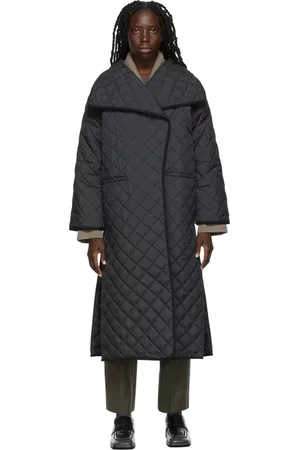 Totême Women Coats - Black Signature Quilted Coat