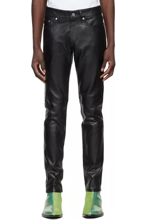 BLK DNM Men Leather Pants - Black 25 Leather Pants