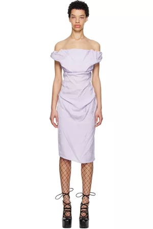 Vivienne Westwood Women Midi Dresses - Purple Ginnie Midi Dress
