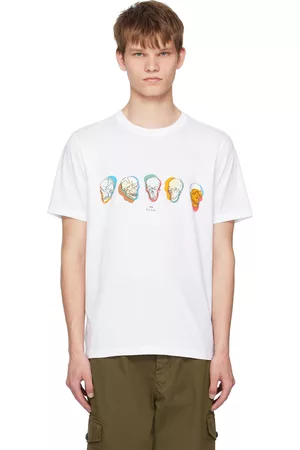 Paul Smith Men T-shirts - White Printed T-Shirt