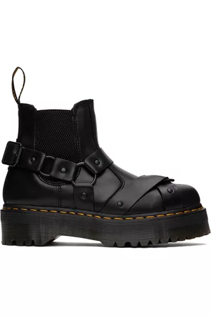 Dr. Martens Men Boots - Black 2976 Quad Harness Chelsea Boots