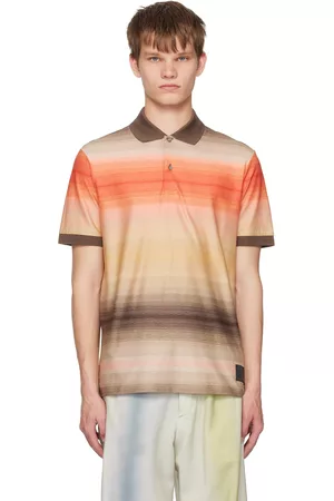 Paul Smith Men Polo Shirts - Brown Untitled Stripe Polo
