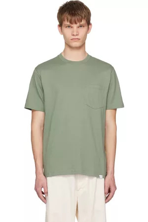 Norse projects Men T-shirts - Green Johannes T-Shirt